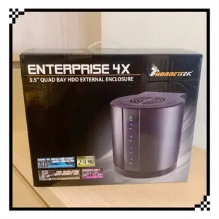 HORNETTEK 3.5吋HDD USB3.0+eSATA 4bay硬碟抽取式外接盒