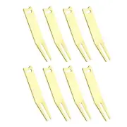 8 Pcs Metal Bending Golf Divot Repair Tool, Metal Golf Fork Curved Spit, Gold