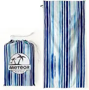 Meteor Beach Towel Quick Dry Extra Large 180x90cm Pool Towels with Carry Bag, Oversized Travel Towel Swimming Towel, Beach Accessories, Sand Free Lightweight Compact Beach Towels