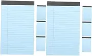 minkissy Sets Portable Legal Notepad Memo Pad Lined Paper Wide Ruled Notebook Paper Pad for Office School Home Australian Pcs