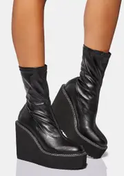 Night Newest Issue Wedge Ankle Boots
