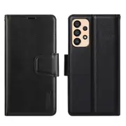 ZUSLAB Galaxy A33 5G Case, Hanman Leather Wallet Card Cover Case for Samsung (2022) - Black
