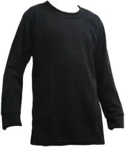 Kenyon Poly-lite Rib Thermal Underwear Poly-lite Youth Crew Black Sm Clothing