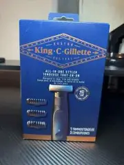 King C. Gillette All-In-One Styler Trimmer 3 Combs w/ 4D Blade Technology