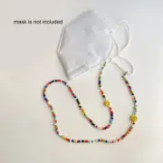 Adults Face Mask Glasses Anti-lost Rope Lanyards Neck Strap Beaded Smile Ins