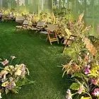 Square Artificial Grass Mat Square Fake Grass Deck Turf Tiles for Indoor Outdoor