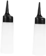 minkissy 2 Pack Mini Spray Bottle for Shampoo White Nozzle Refillable Container for Hair Dye Salon Use