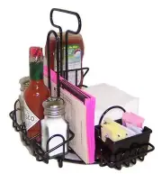 Condiments Holder MenuCoverMan MACH-2 For Square Napkins • Case of 8