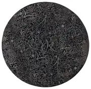 Brooklyn Intricate Floral Pewter Round Rug