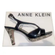 New Anne Klein AK 7 Elley Dress Heel Pump Black 8.5 8 1/2 M NIB