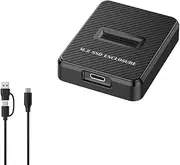 Fahgaer M.2 Hard Disk Holder Nvme/Sata Dual Protocol Solid State Hard Disk Box Usb3.2 Notebook External NVME SD Docking Station