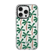 iPhone 16 Pro Clear Case MagSafe Compatible Palm Trees