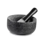 Granite Mortar and Pestle Set, 6.5 inch Pestle and 19.5 oz Style F