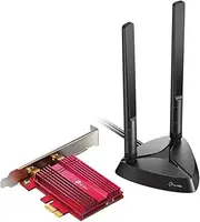 TP-Link AX3000 Wi-Fi 6 Bluetooth 5.0 PCI Wifi Adapter, Up to 2402Mbps, Gaming & Streaming, Multi-Directional Antennas, WPA3 Security, Supports Windows 11/10, Low-Profile Bracket (Archer TX3000E)