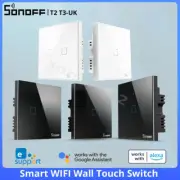 SONOFF T2 T3UK WIFI Smart Wall Switch Galss panel Touch APP/433RF remote control