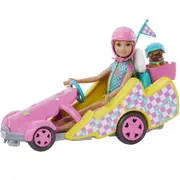 Barbie Stacie Racer Doll with Go-Kart Toy Car