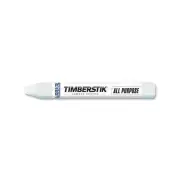 Markal Lumber Crayon #200, 1/2 Inches Dia, 4.75 Inches L, White - 12 per DZ