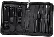 CANIGHT Nail Art Beauty Tool Set 9pc Kit Storage Case Manicure Tools Easy to Carry