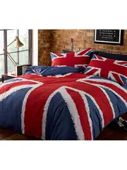 Union Jack Duvet Cover and Pillowcase Set Single