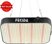 Dimmable LED Grow Light Full Spectrum Indoor Plants Seed Starting Fan Daisy Chai