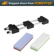 POWERTEC 5-1/2" - 9" Sharpening Stone Holder w/ Whetstone Knife Sharpener Stones