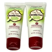 2 Pack Old Spice Gentle Man's Total Body Deodorant Cream 3oz.