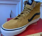 New VANS Sk8 Hi Wheat Suede Tan Sk8 Skate Shoes Women’s 6.5