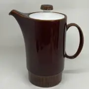 POOLE POTTERY COFFEE POT Chestnut Compact Robert Jefferson 8.5"