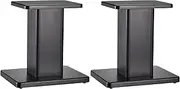 uxcell Wood Speaker Stands, 2 Pack 11.8 Inch (30cm) Universal Speaker Stand Hollowed Bases Enhanced Audio Listening for Home Theaters Cinema