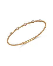 Bloomingdale's Fine Collection Diamond Flexible Bangle in 14K Yellow Gold, 0.33 tcw