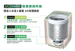 Panasonic國際牌直立式變頻13公斤單槽洗衣機 NA-V130GT-L (含安運.歡迎刷卡分期零利率)