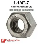 1-1/4"-7 2H Structural Finished Heavy Hex Nuts for A325 Bolts Hot Dip Galvanized