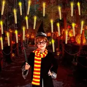 12Pcs LED Floating Candle Lights with Magic Wand Remote