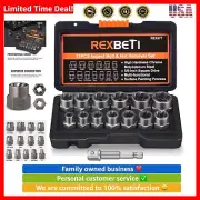 14-Piece Nut Setter and Bolt Extractor Kit for Stripped & Rusted Fasteners