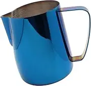 Dianoo Stainless Steel Milk Frothing Pitchers Plated with Titanium Creamer Pitcher Latte Art Cup Coffee Latte Cappuccino 600 ML Blue