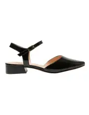 [Sandler] Amity Flat Leather Shoes in Black Patent