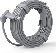 Starlink Cable 50FT Compatible with Starlink Actuated Gen 2, Replacement Cable for Starlink Rectangular Satellite V2 Waterproof with End Caps Gray (50FT/15M)