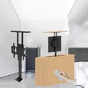 Telescopic Electric TV Lift, Adjustable TV Mount Bracket, TV Electric TV Lift for 42-70 Inch, Motorized Tv Mount with Remote Control Can Be Hidden in The Cabinet, Travel Less Than 40 Seconds
