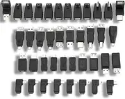 USB Adapter, USB Adapter Kit USB Adapter Set USB Micro Mini USB2.0 Male to Female Adapter Multiple F/M USB Coupler Connector Set