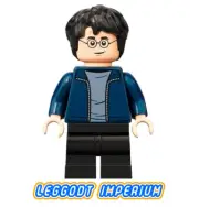 LEGO Harry blue jacket - Harry Potter Hogsmeade minifigure hp288 FREE POST
