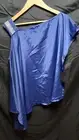 Aum-Couture Renee Tunic Navy with Crystals Asymmetrical Silk NWT One Size Unique