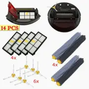 14pcs Spare Accessory for iRobot Roomba 800 870 880 900 980 Filter Brushes Kits