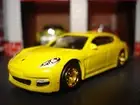 2010 PORSCHE PANAMERA CUSTOM EDITION 1/64 MB CUSTOM WHEELS BRIGHT YELLOW