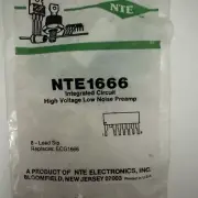 NTE 1666 Hi-Volt Low Noise Preamp Ic Audio