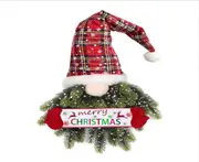 Christmas Wreath Faceless Old Man Elf Hanging Door Hanging Holiday Decorations