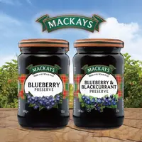 在飛比找momo購物網優惠-【Mackays】蘇格蘭梅凱果醬340gx2罐(藍莓x1+藍