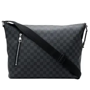 【Louis Vuitton 路易威登】N41106 Damier系列 MICK MM棋盤格肩/斜背包(黑色)