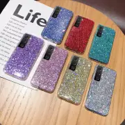 For Samsung S23 S22 S21 A53 A13 A52s Shockproof Glitter Soft Silicone Case Cover