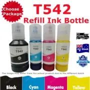 Compatible T542 542 EcoTank Pigment Ink Bottle For Epson ET5800 ET5170 ET5150