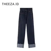 在飛比找蝦皮購物優惠-Theeza-levis Pants 女士當代牛仔褲高腰巨型